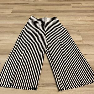 NWT EXPRESS | Culottes High Rise Flare Striped Pants